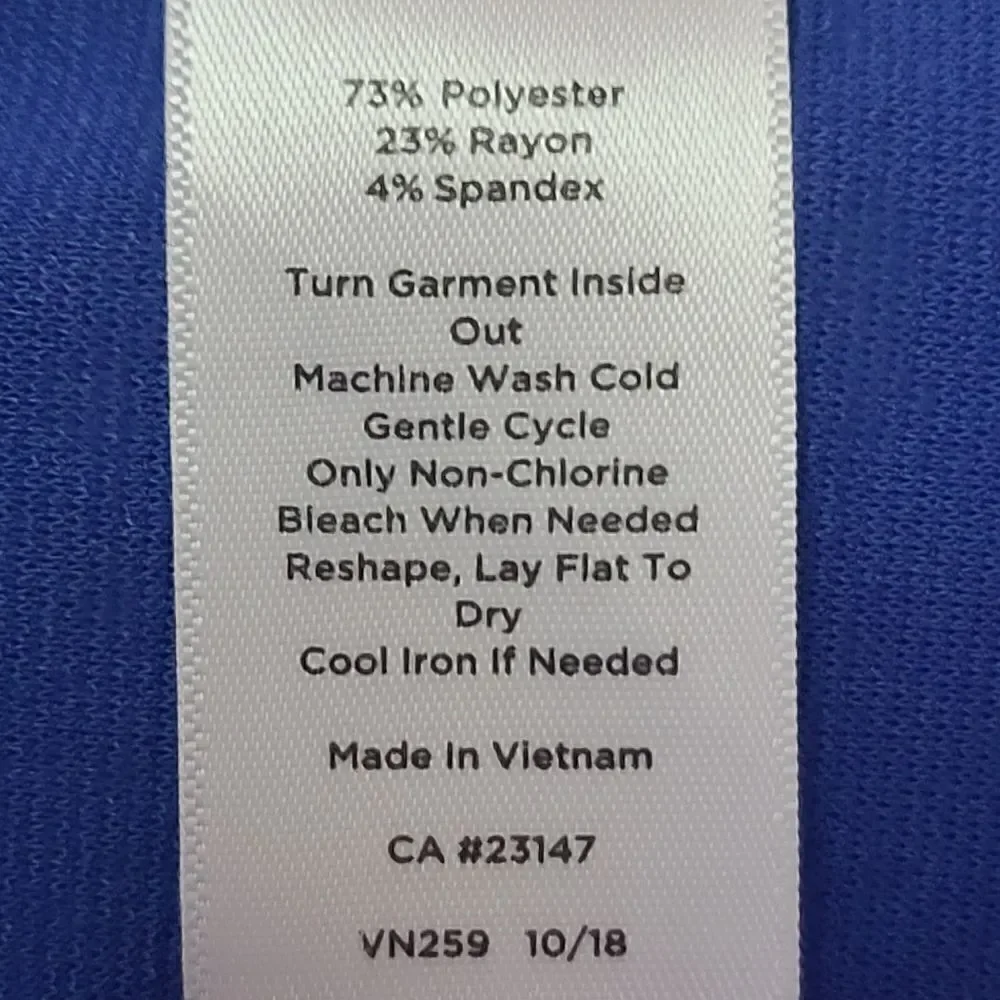 Talbots Blue Shift Dress Medium - Picture 6 of 6